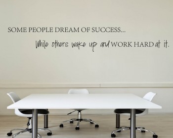 Some People Dream of Quotes Wall Decal Motivational Vinyl Art Stickers